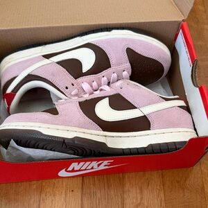 Nike Pink and Brown dunk low